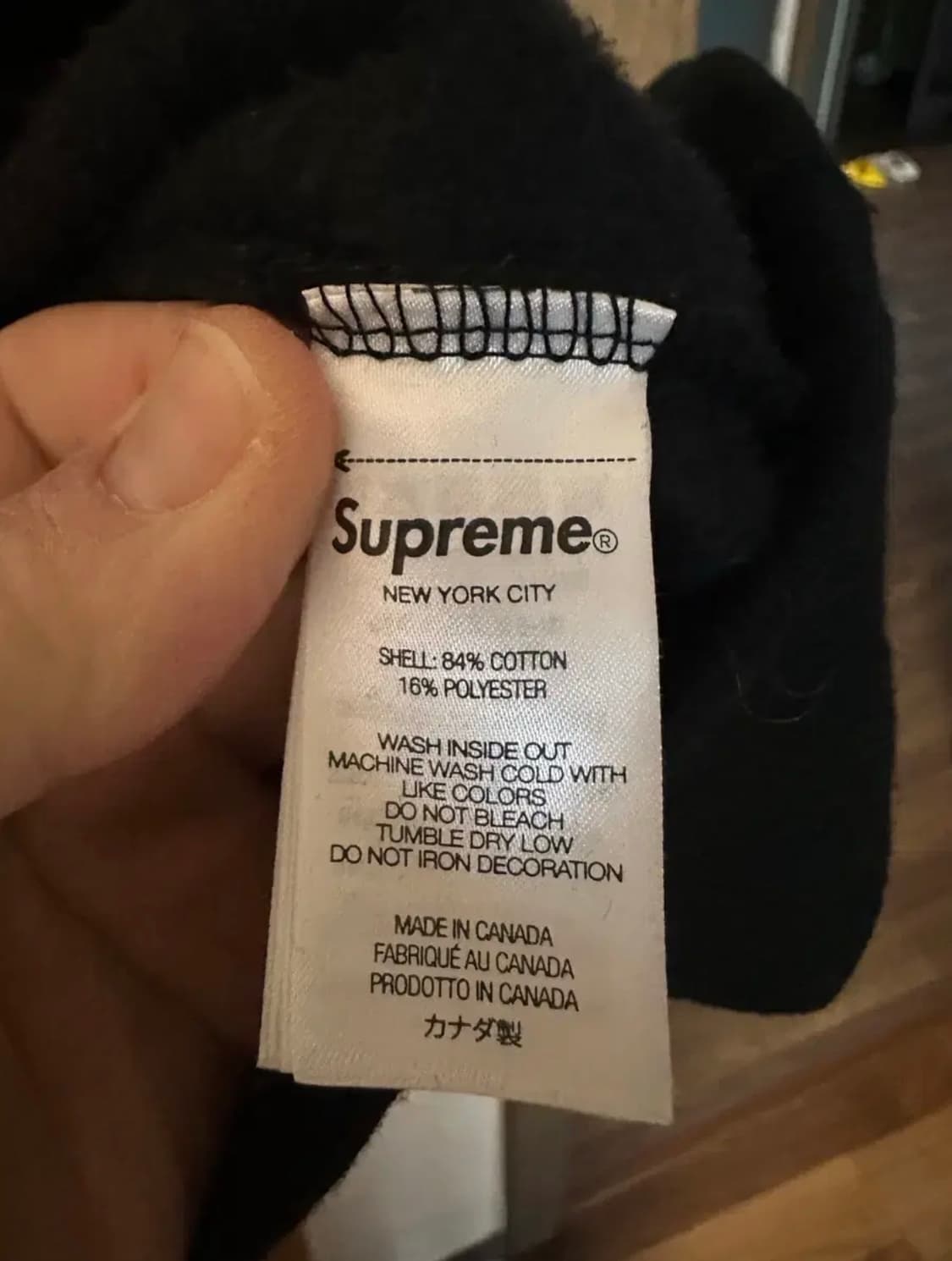 L) 슈프림 서울 박스로고 후드 스웨트셔츠 블랙-23fw 상품이미지5