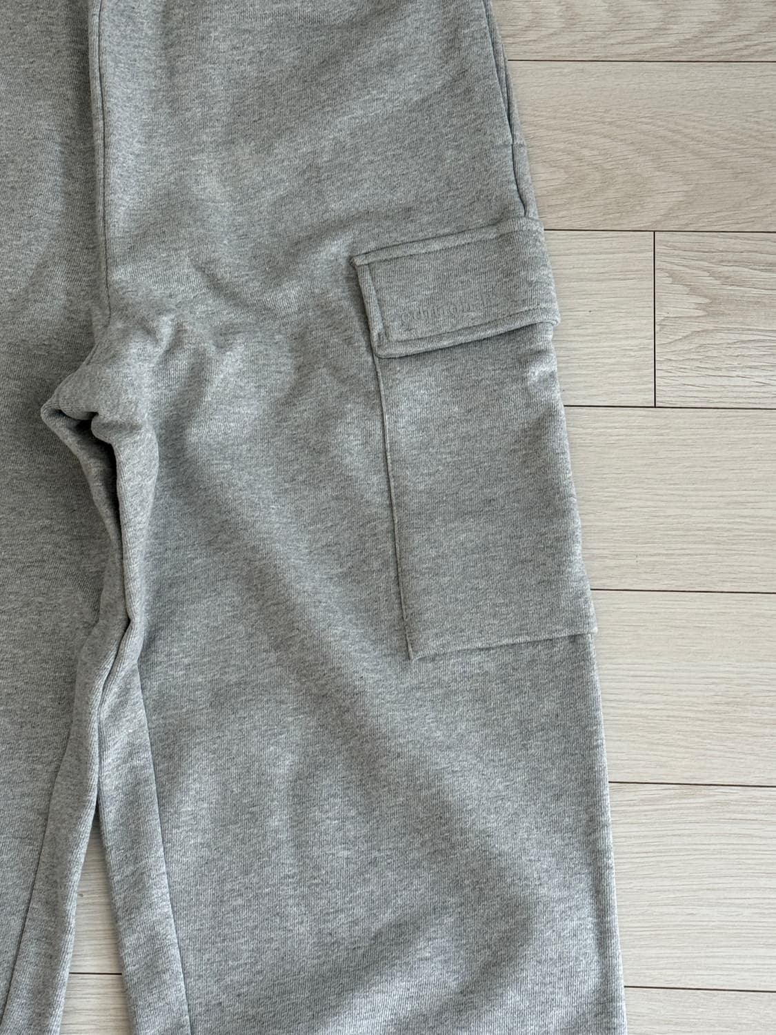 더블유컨셉 에디션비 카고 포켓 바지 S 남녀공용 그레이 상품이미지2