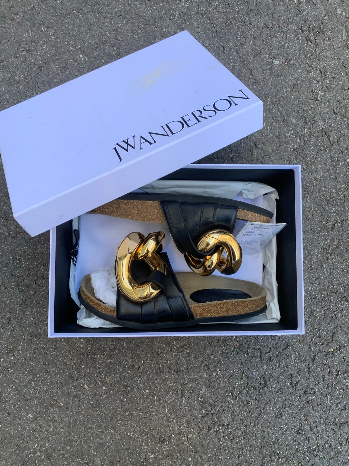 jw앤더슨 체인 뮬 (black) 상품이미지1