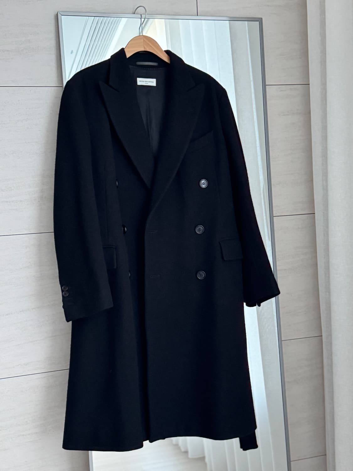 드리스반노튼(Dries van Noten) 블랙 코트 / 벨트 롱코트 상품이미지7