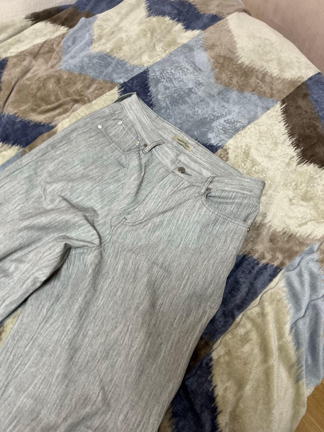 [32] 마틴플랜 린넨 라이크 데님 그레이 판매합니다 상품이미지1