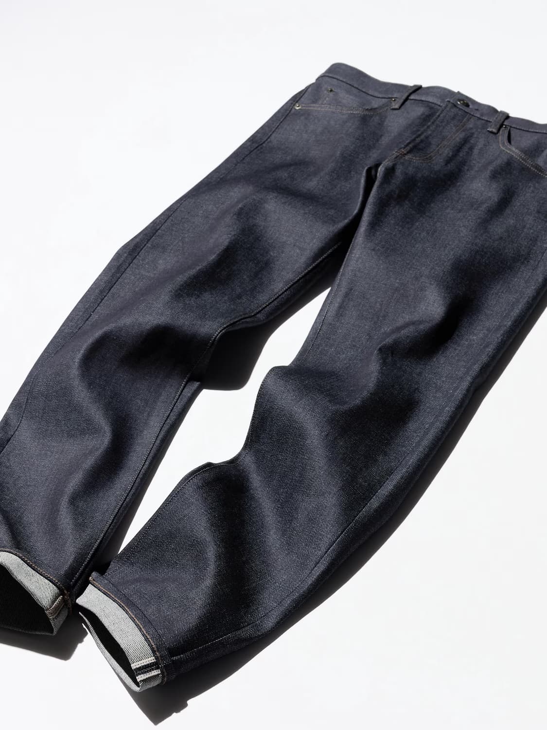 [33] 유니클로 셀비지 데님팬츠 슬림스트레이트 네이비 상품이미지1