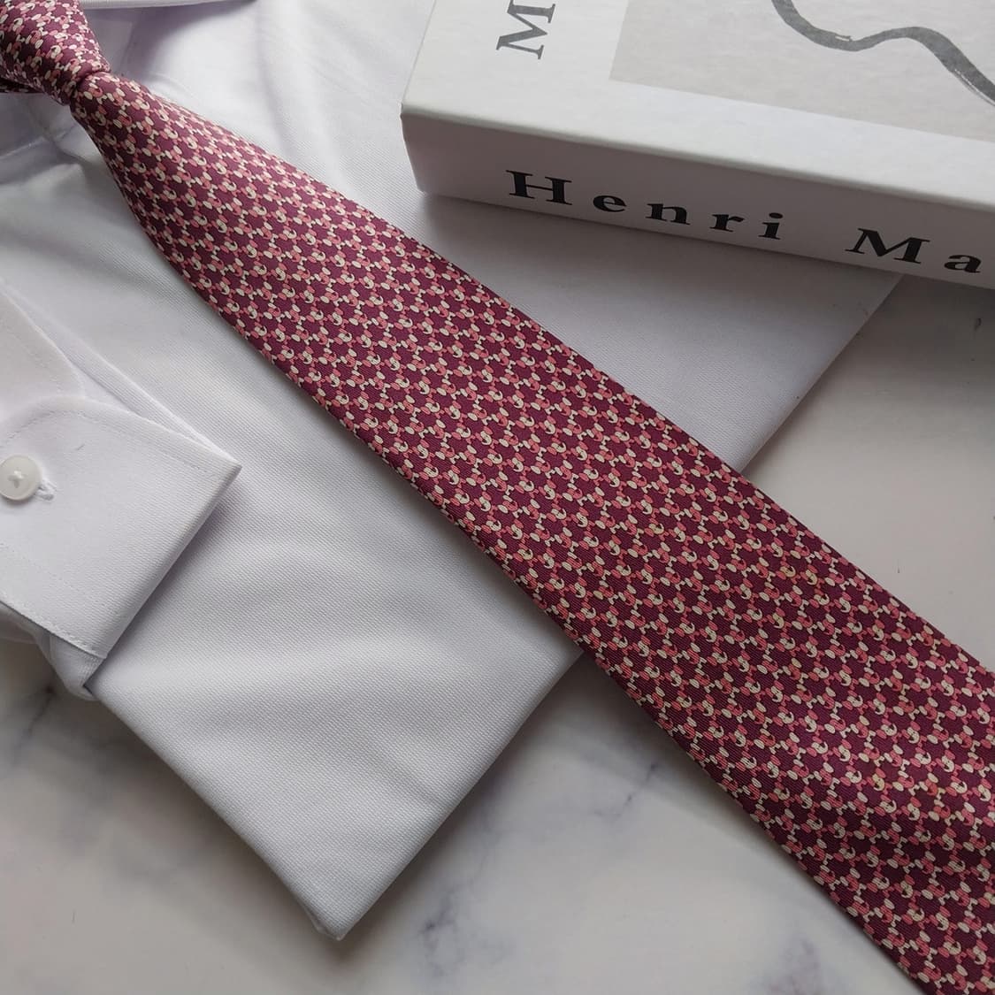 살바토레 페라가모 코끼리 모티브 넥타이 8.9cm A~B등급 K2176 상품이미지9