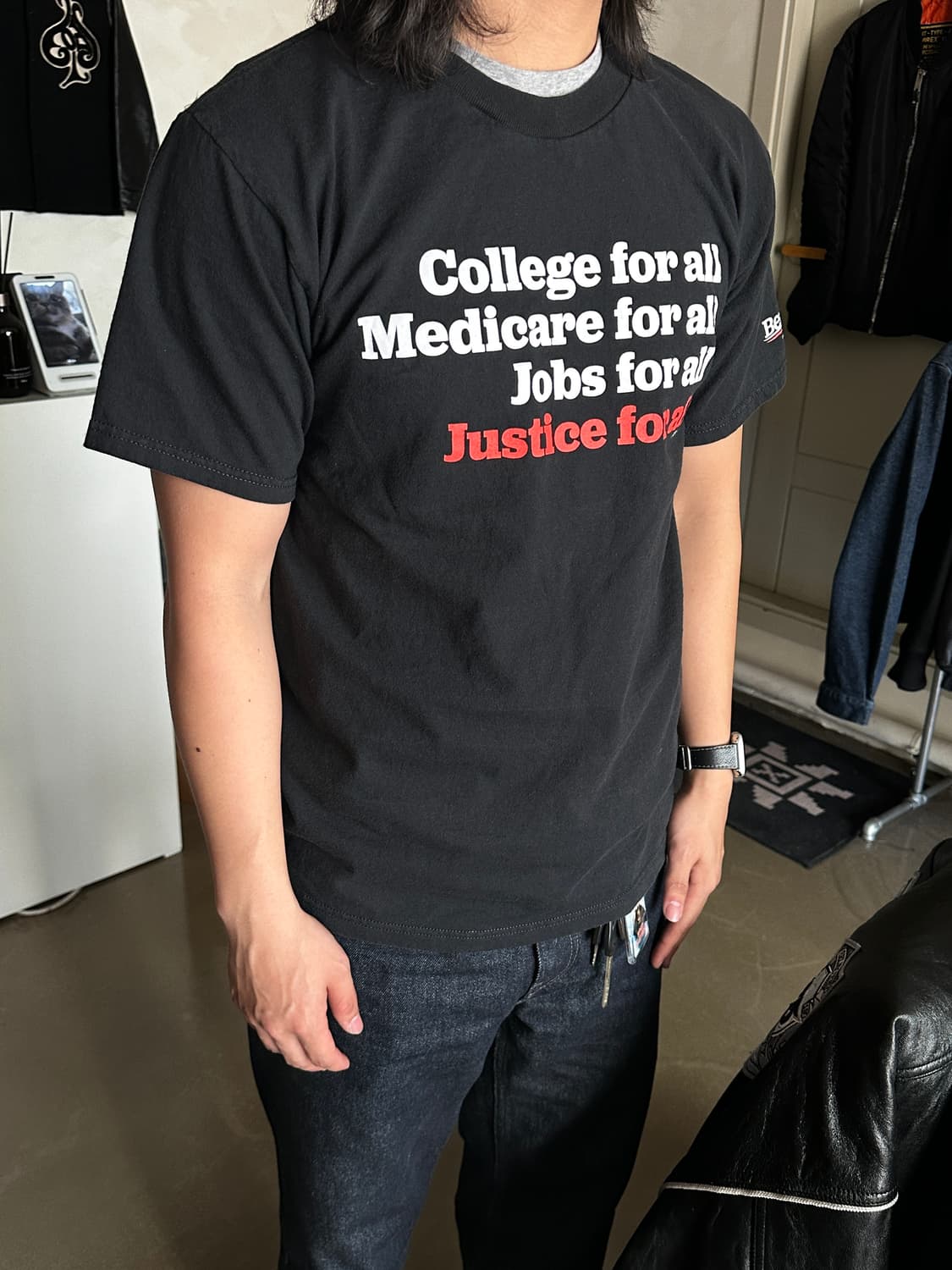 Bernie Sanders 캠페인 프린팅 티셔츠 상품이미지1