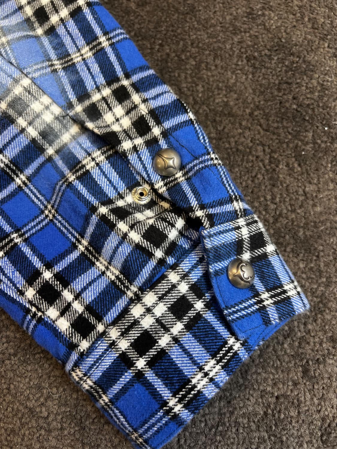 Thug Club 체크 그래픽 셔츠 상품이미지7