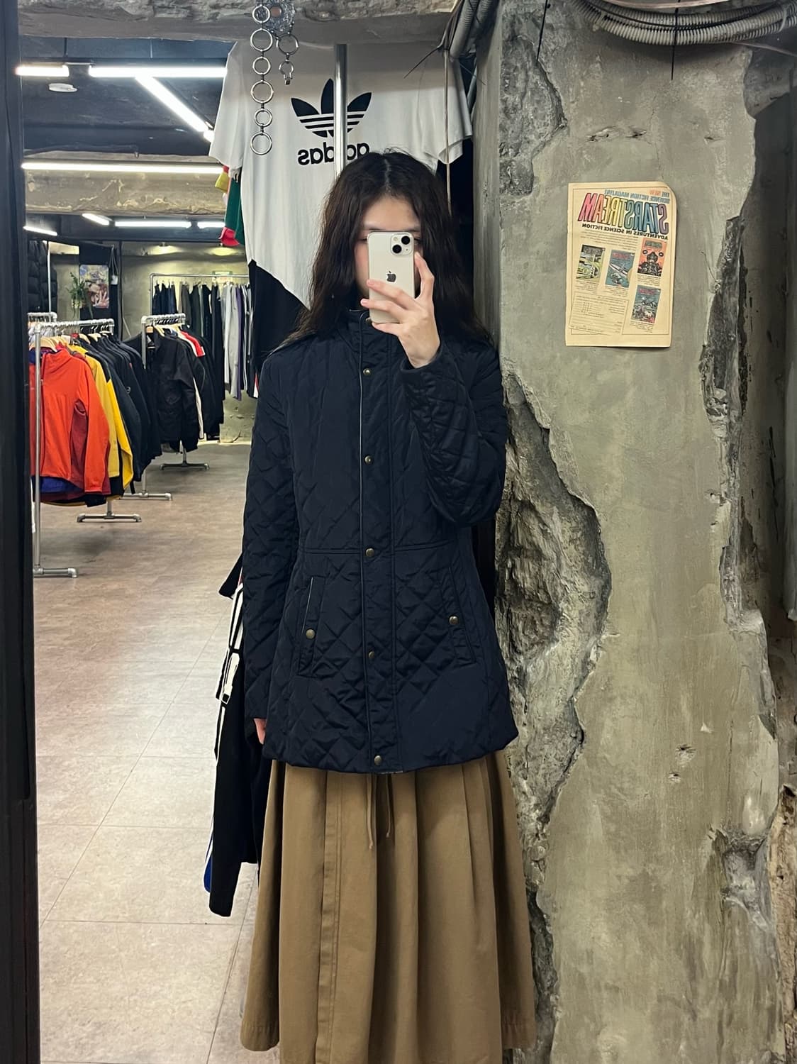 랄프로렌 퀄팅 후드 자켓 네이비 XS  #csz2135 상품이미지2