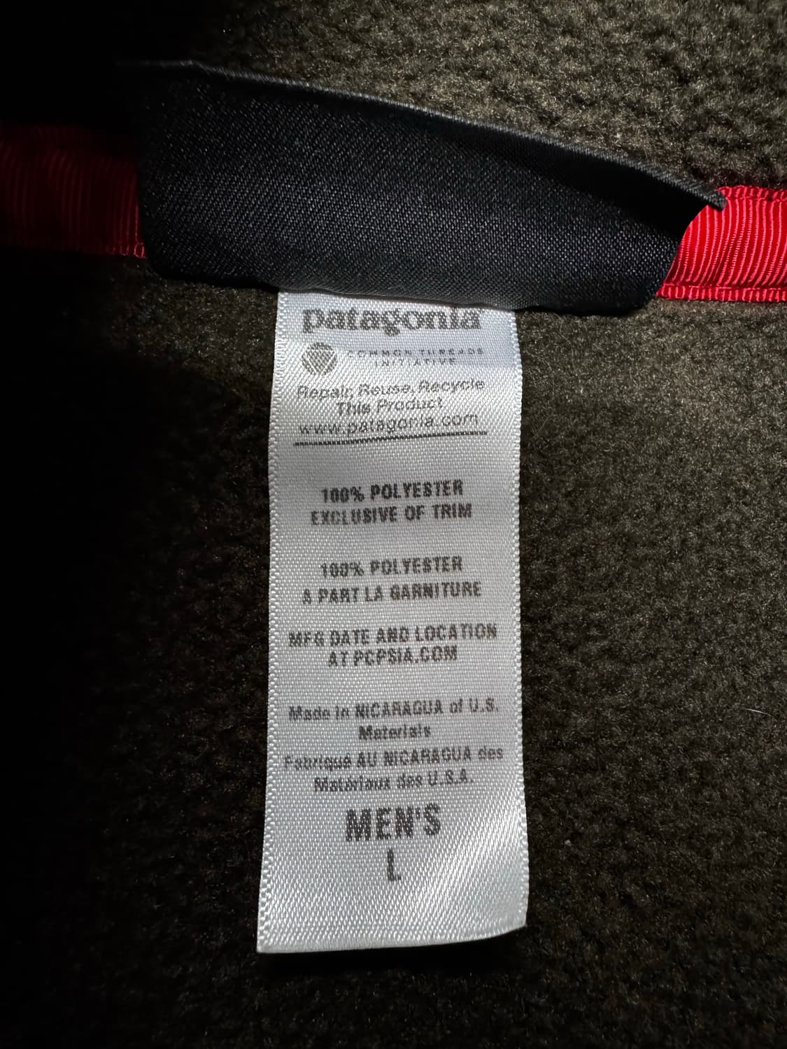 파타고니아 신칠라 다크브라운그린 L 상품이미지3