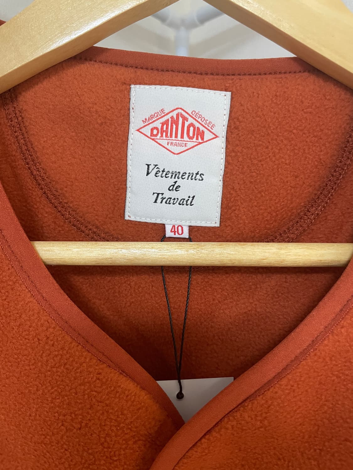 단톤 플리스 조끼 오렌지 40사이즈 상품이미지2