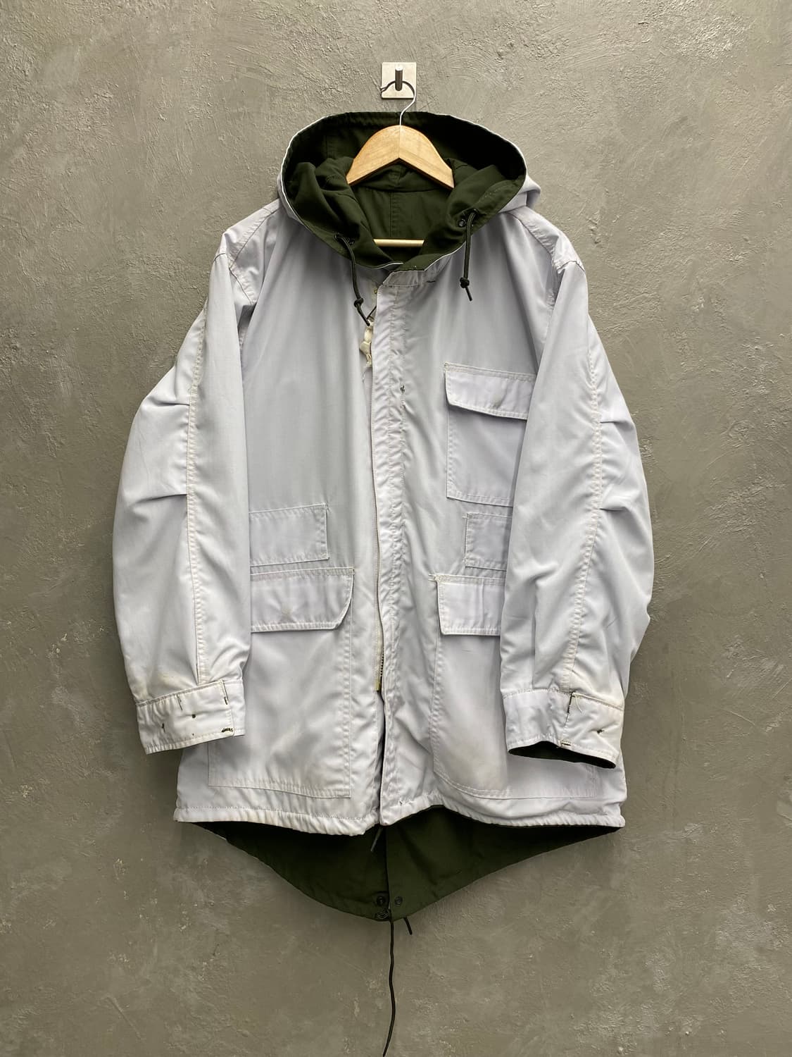 [L] 8-90s 한국군 밀리터리 리버서블 스키파카 자켓 상품이미지4