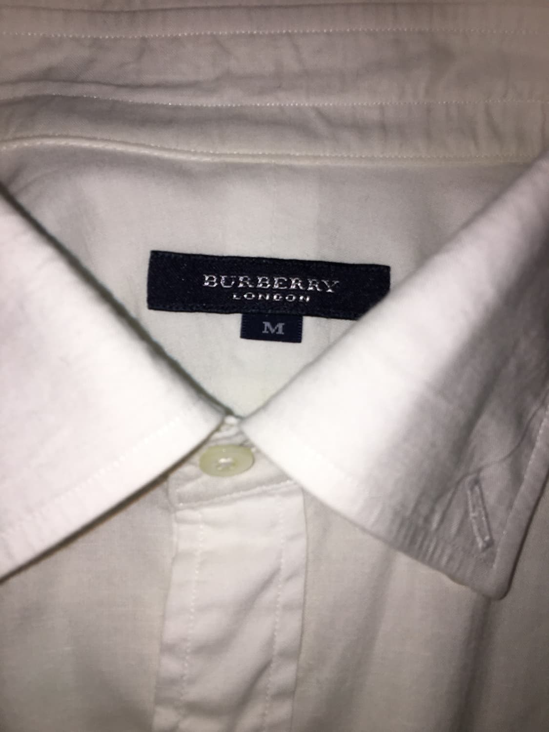 Burberry White Sort-sleeve shirt 상품이미지3