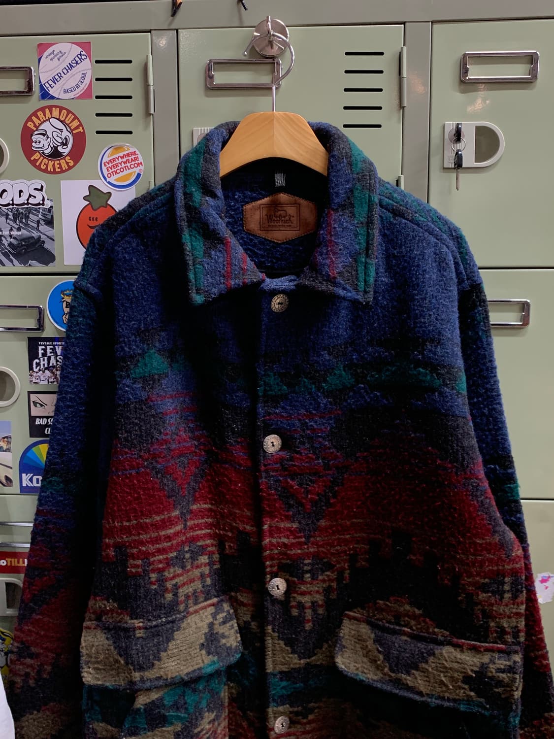 80s 울리치 네이티브 패턴 울 블랭킷 자켓 상품이미지2