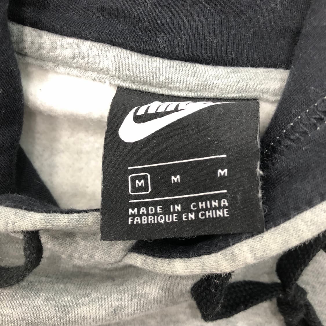 M 나이키 빅로고 그레이 후드티 상품이미지3