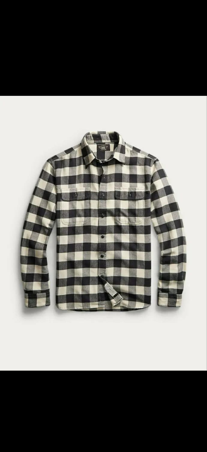 rrl 버팔로 체크 워크셔츠 L 상품이미지1