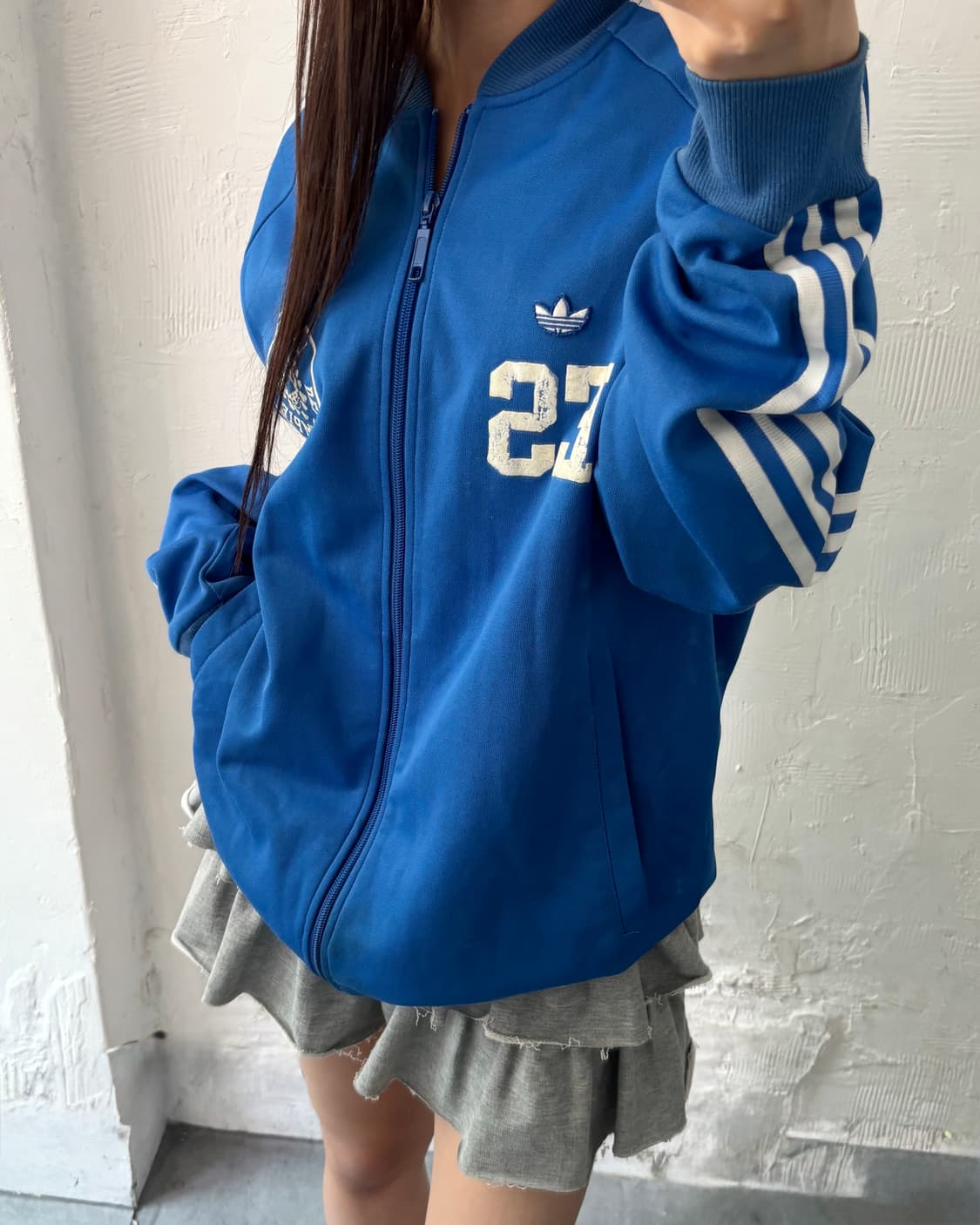 Adidas 아디다스 블루컬러 엘사바도르 ES 트랙탑 상품이미지1