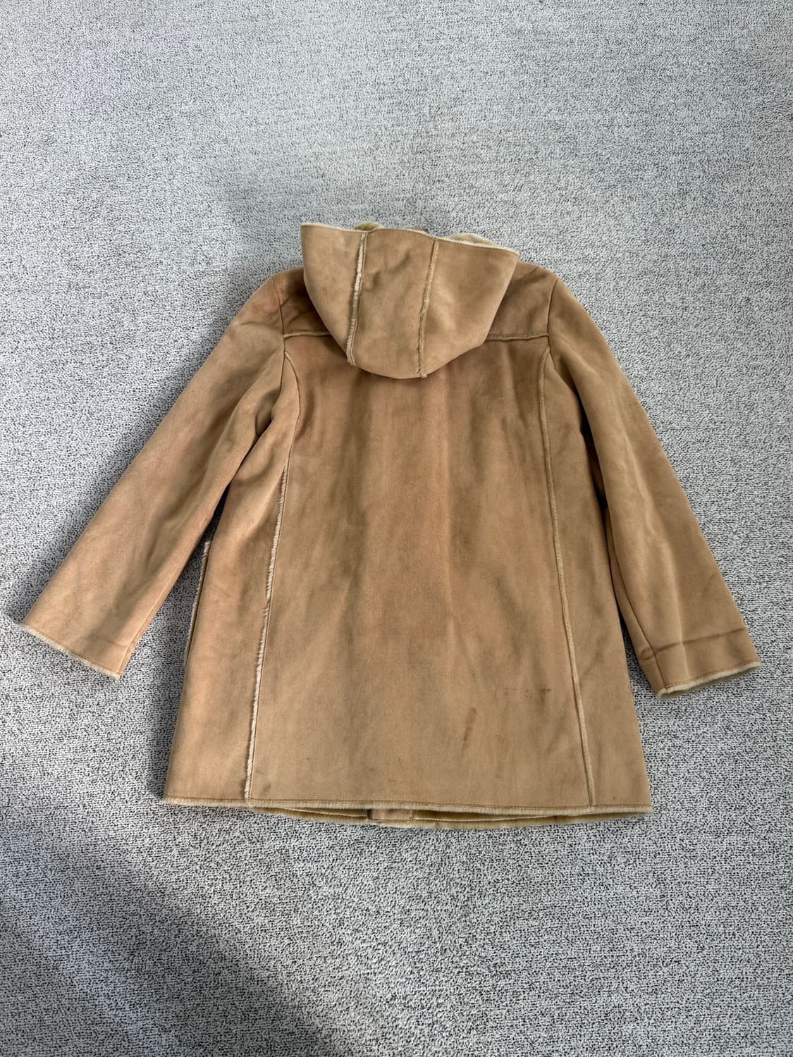 히피무드 베이지 무스탕 상품이미지5