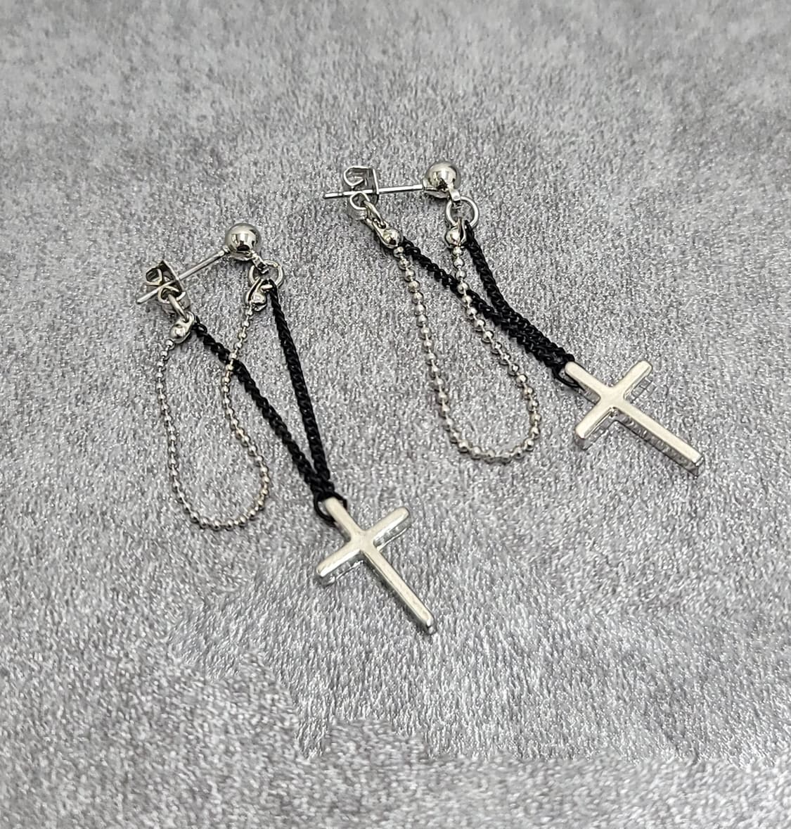 cross earrings 상품이미지1