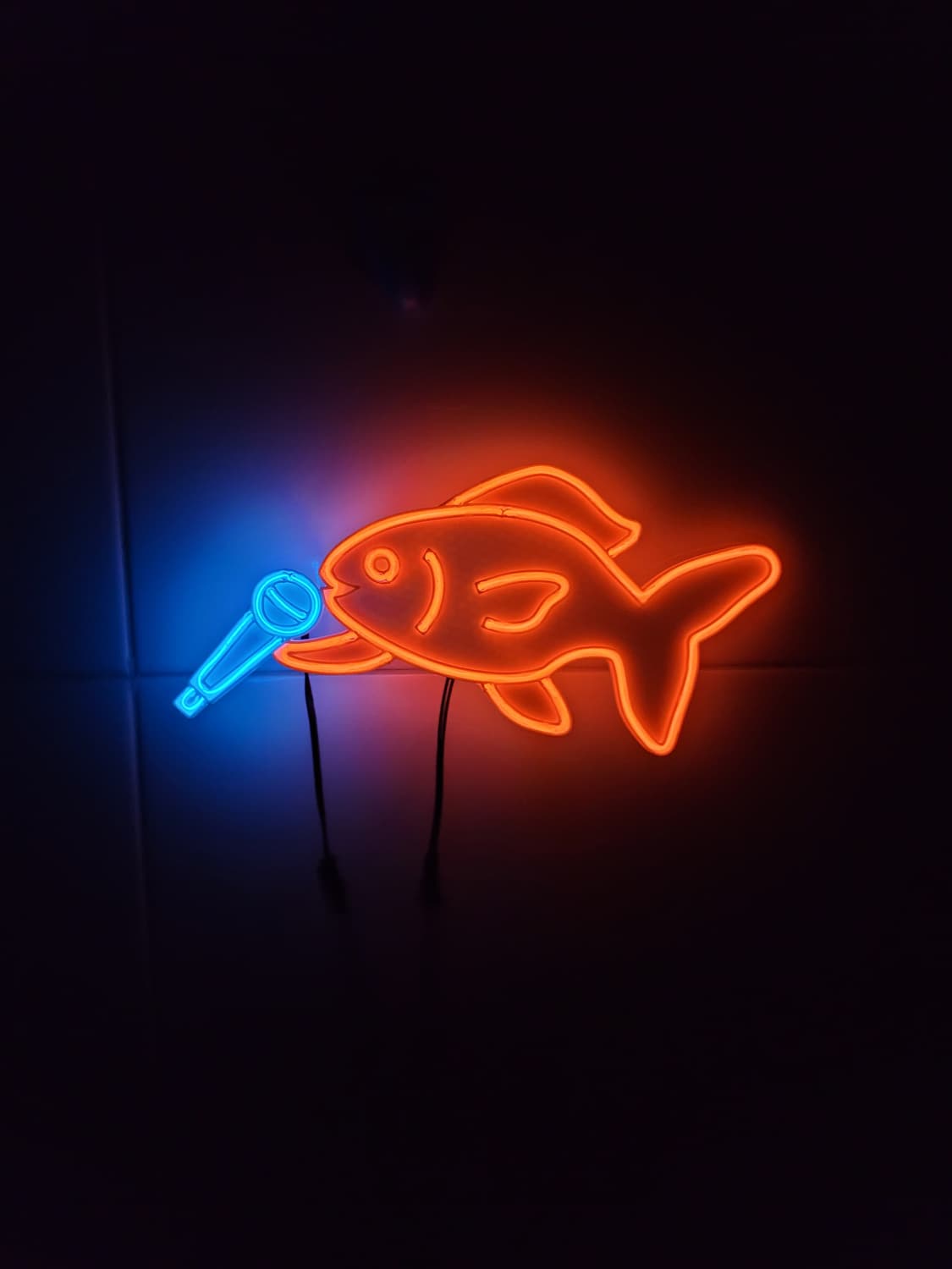 금붕어 노래 네온사인 led 램프 무드등 조명 상품이미지2