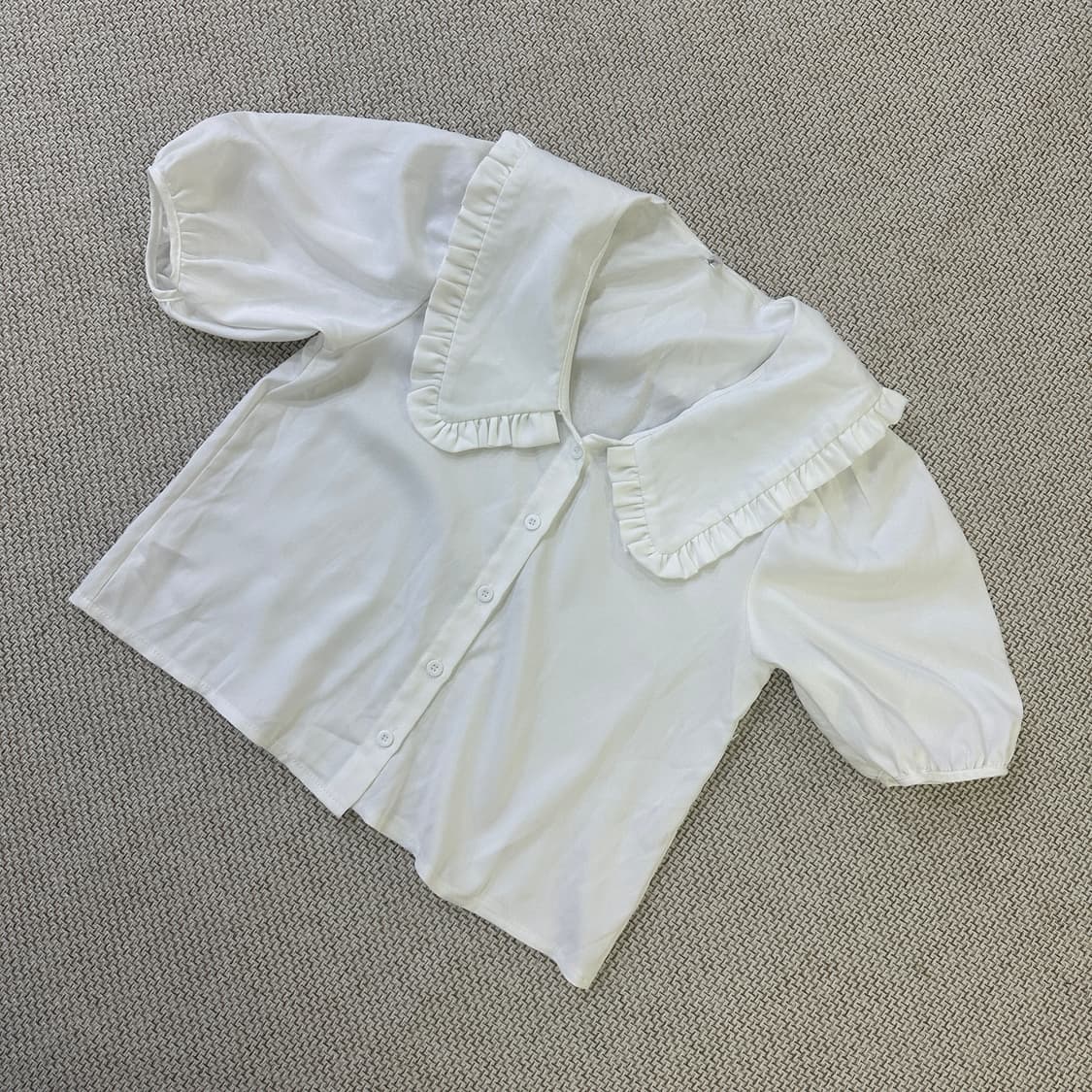 실측확인 빈티지 여성퍼프 블라우스 0415D 상품이미지1