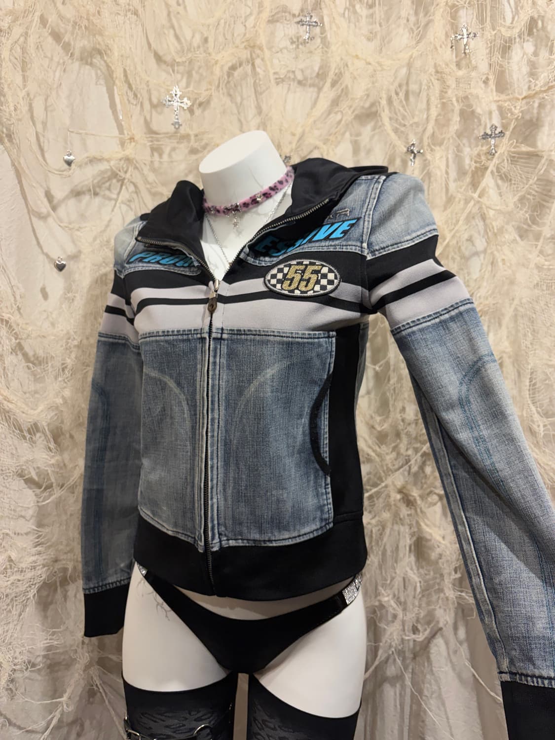 EXR 00‘s washing patch track hoodie zip  상품이미지9