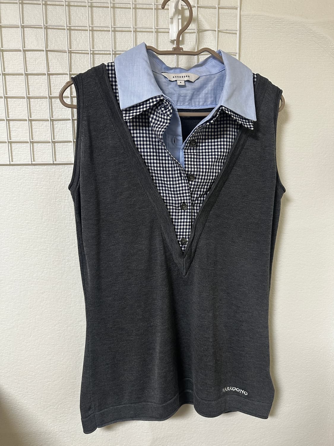 Markgong Sleeveless knit top 상품이미지1