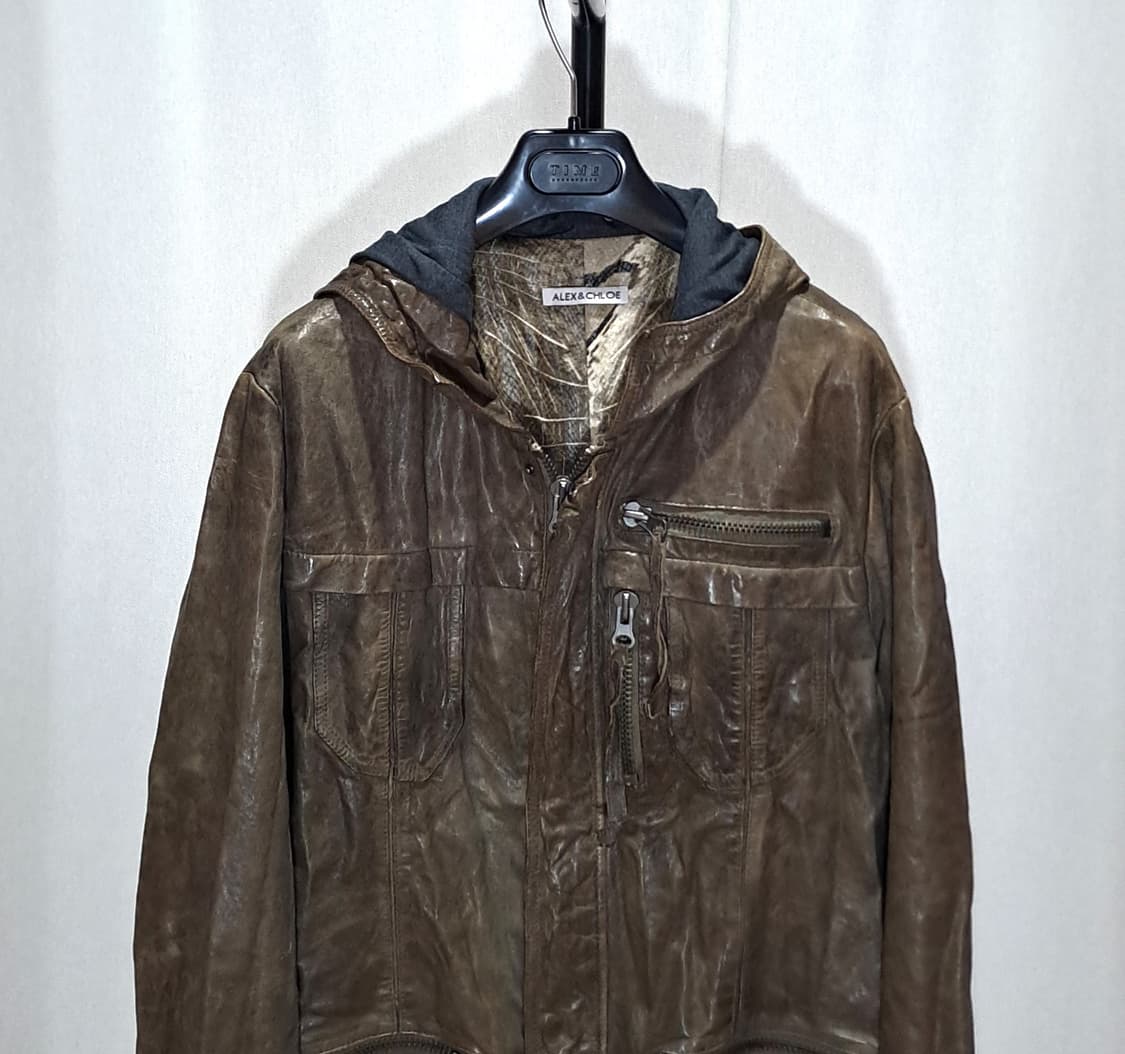 (택포) 알렉스 앤 클로에 양가죽 후드 피쉬테일 야상 L B13 상품이미지2