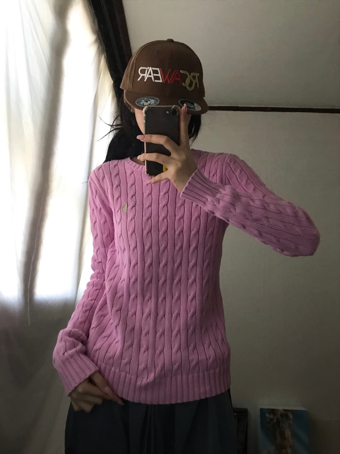 폴로 핑크 케이블 니트 상품이미지7