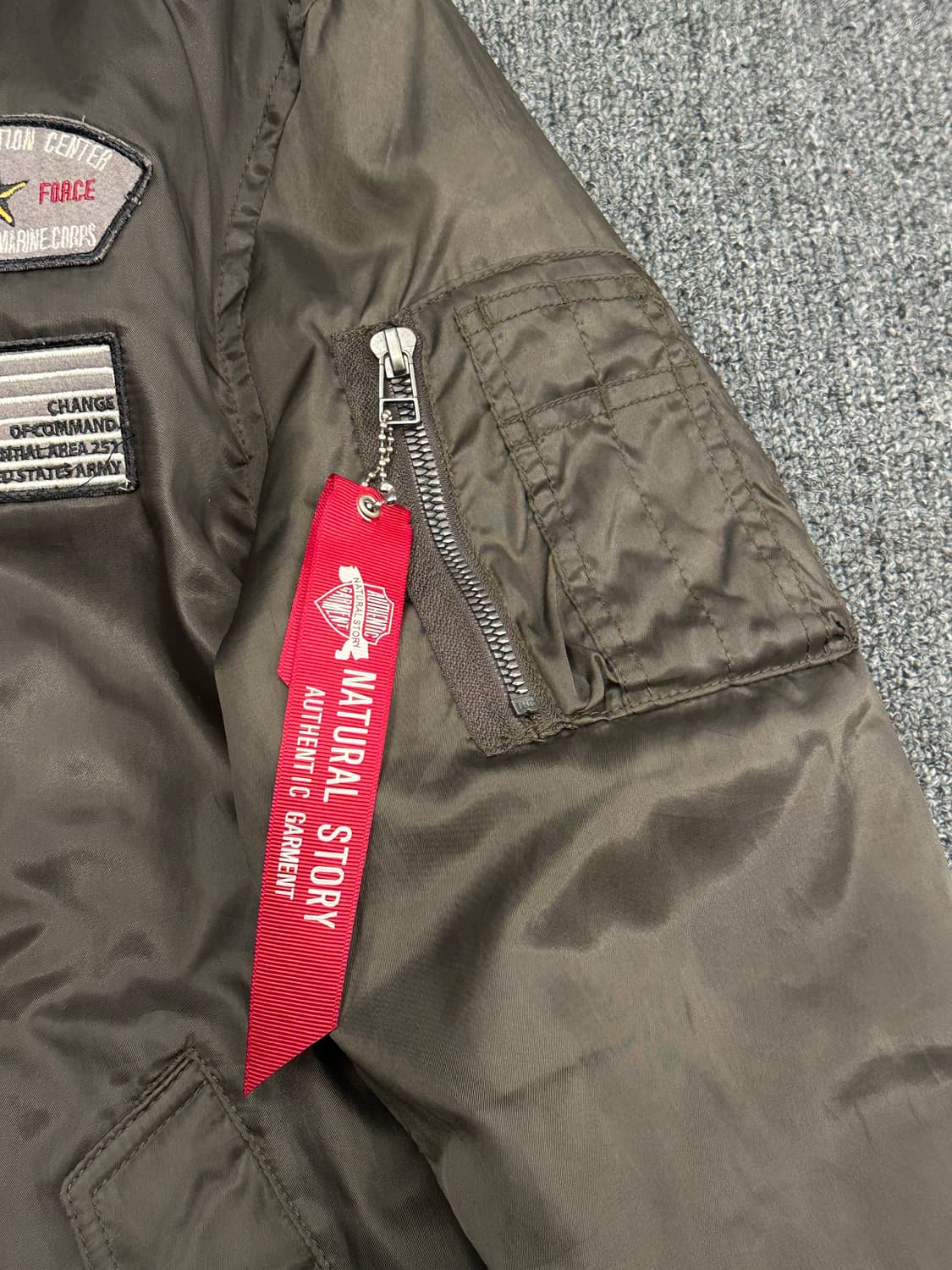 M)Natural story 빈티지 패치 항공 점퍼 상품이미지5