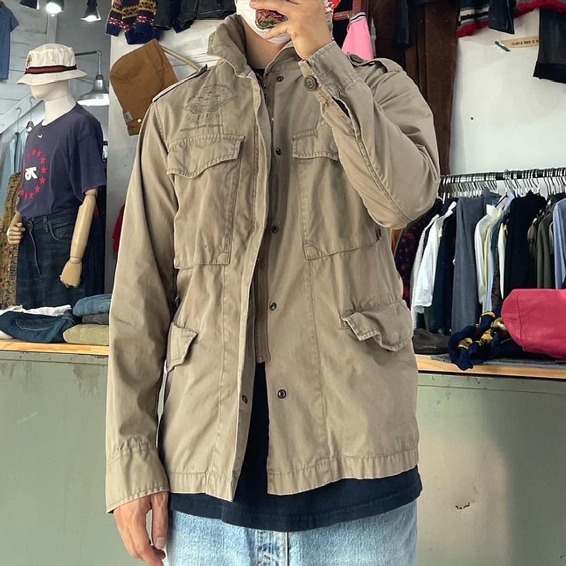 (착용컷) avirex M-65 필드 자켓 (95) 상품이미지2