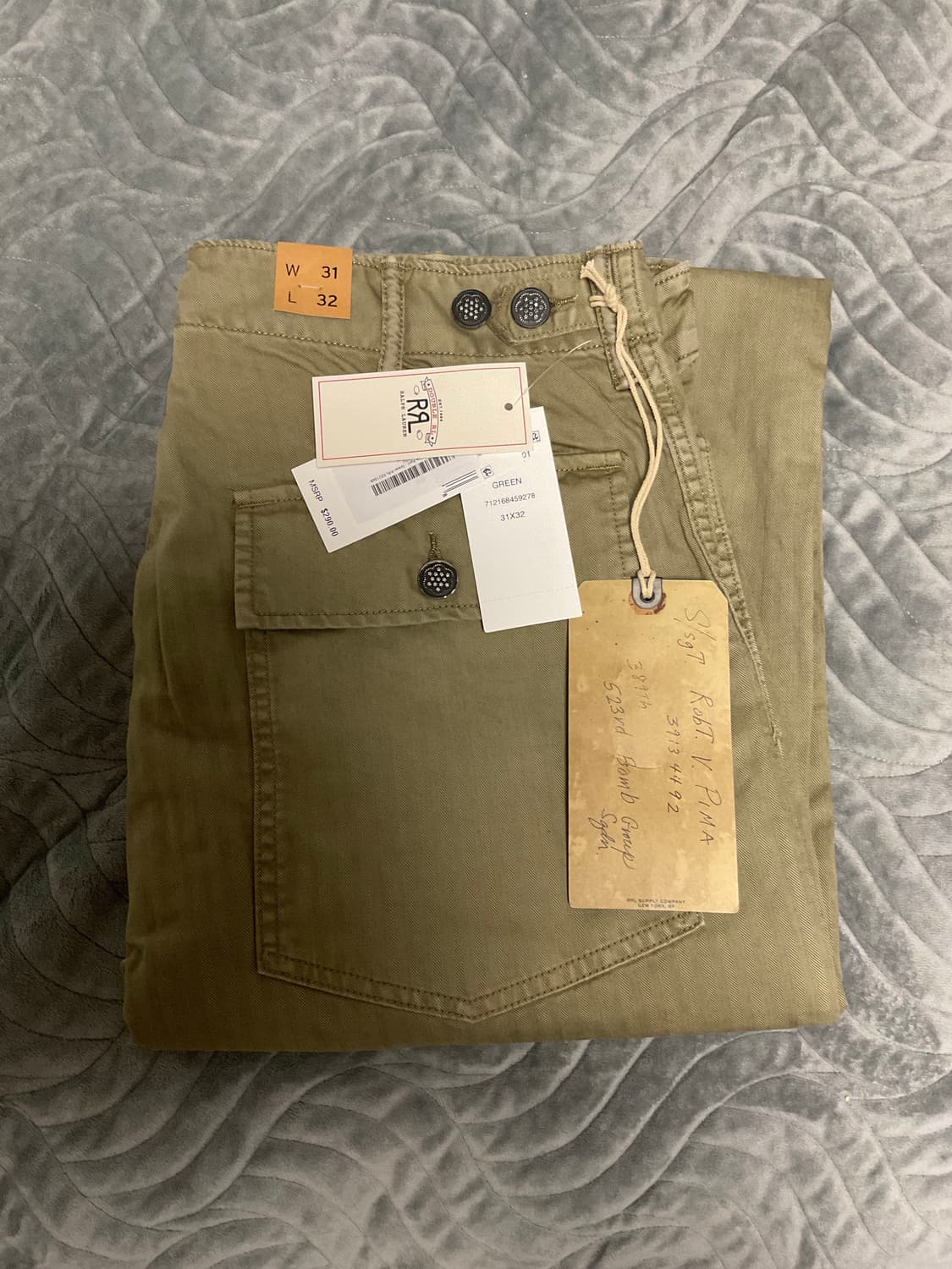 RRL 더블알엘 헤링본 퍼티그 팬츠 31x32 상품이미지1