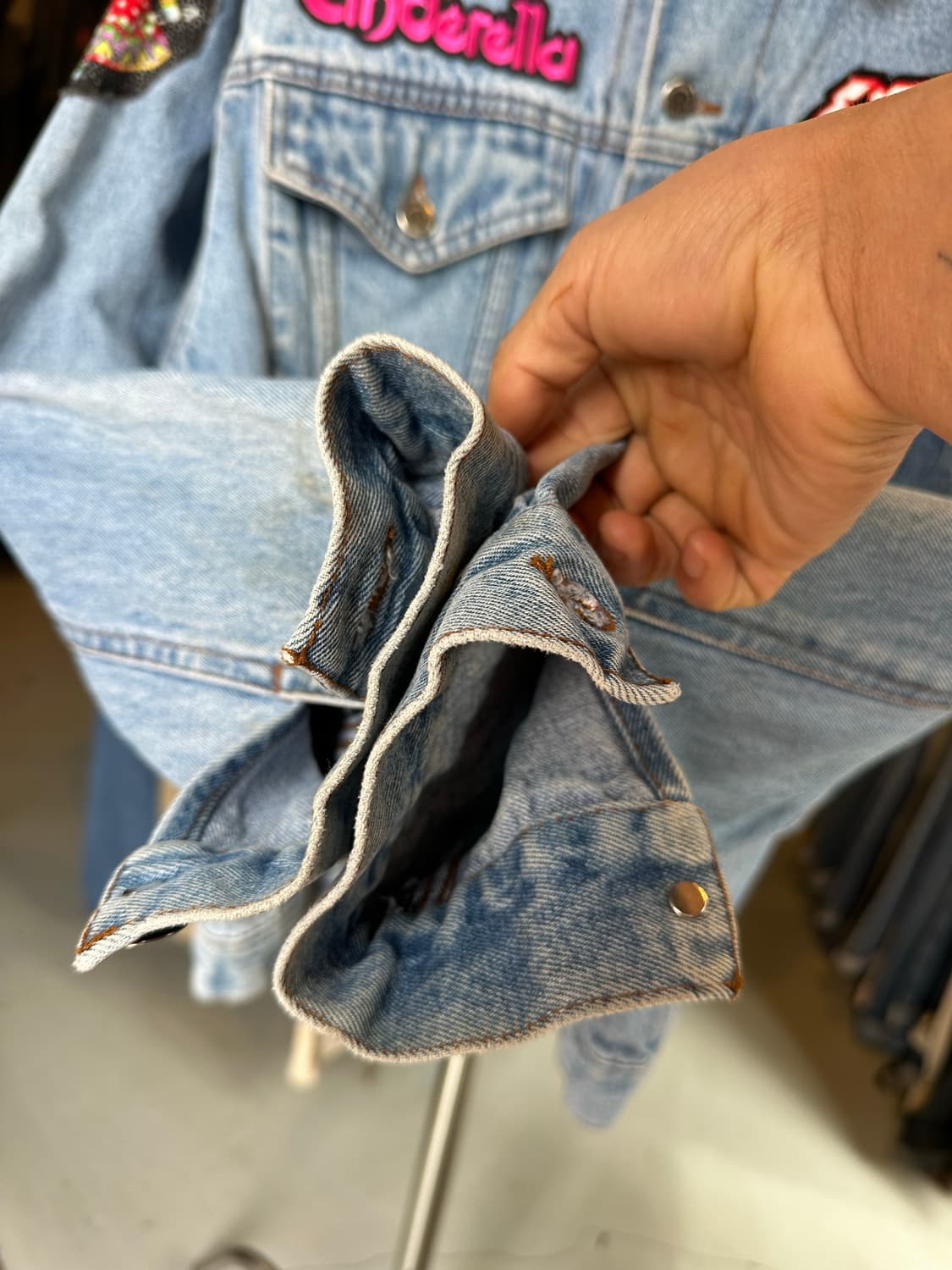 랭글러 패치워크 커스텀 데님 트러커 자켓 상품이미지5