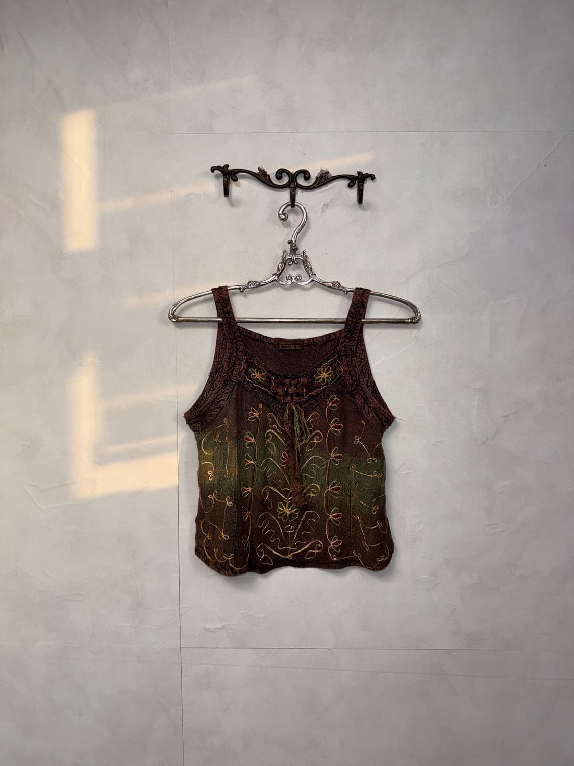 Khaki brown ethnic hippie sleeveless  상품이미지4