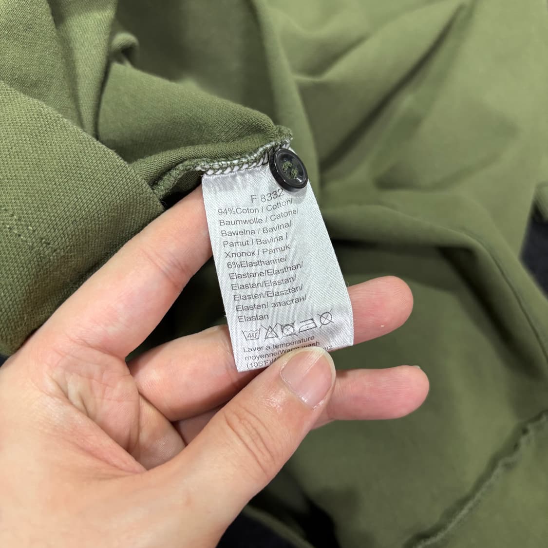 M-L 라코스테 카키 PK 반팔 카라티 상품이미지5