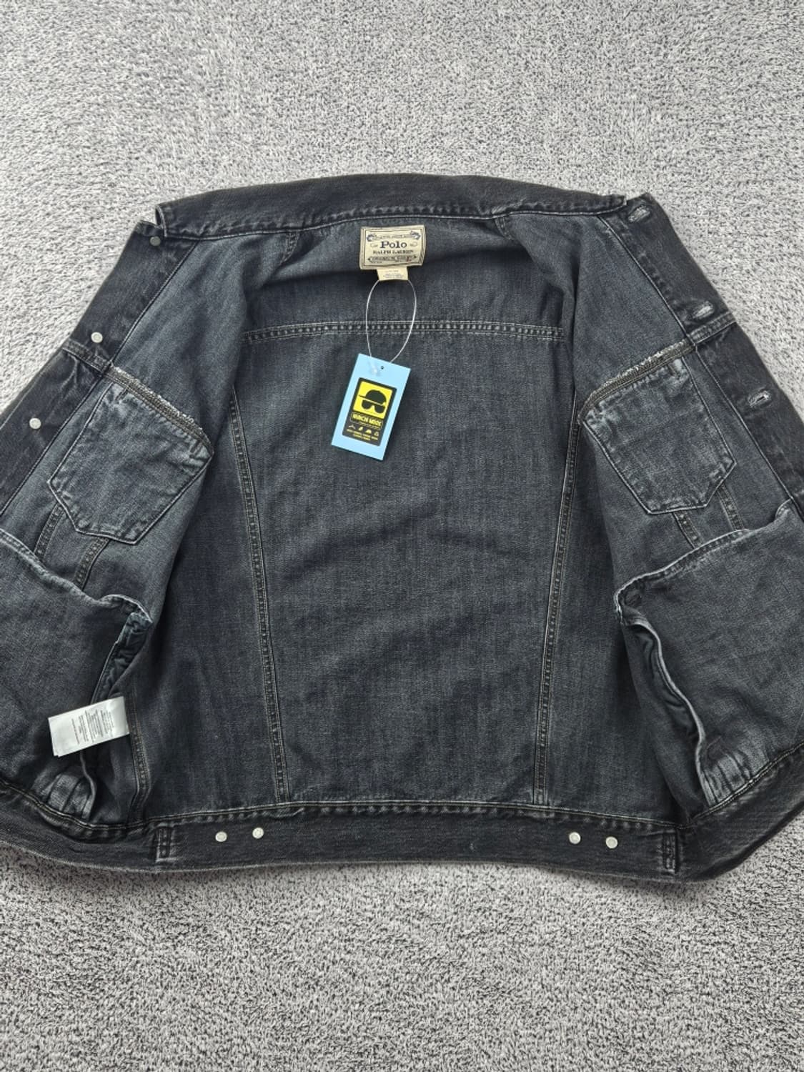 폴로랄프로렌 블랙 워시드 데님 트러커 자켓 ( L ) / 11093 상품이미지10