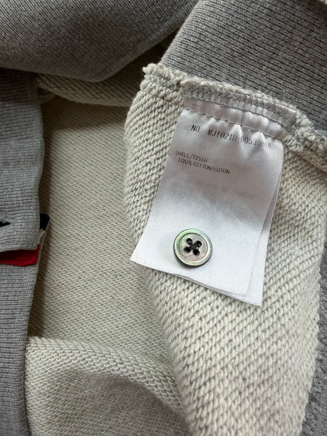 95~97/ 톰브라운 사선완장 그레이 맨투맨 상품이미지9