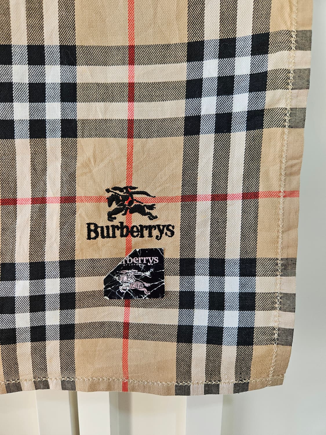 버버리(Burberrys) 노바체크 빈티지 손수건 상품이미지2