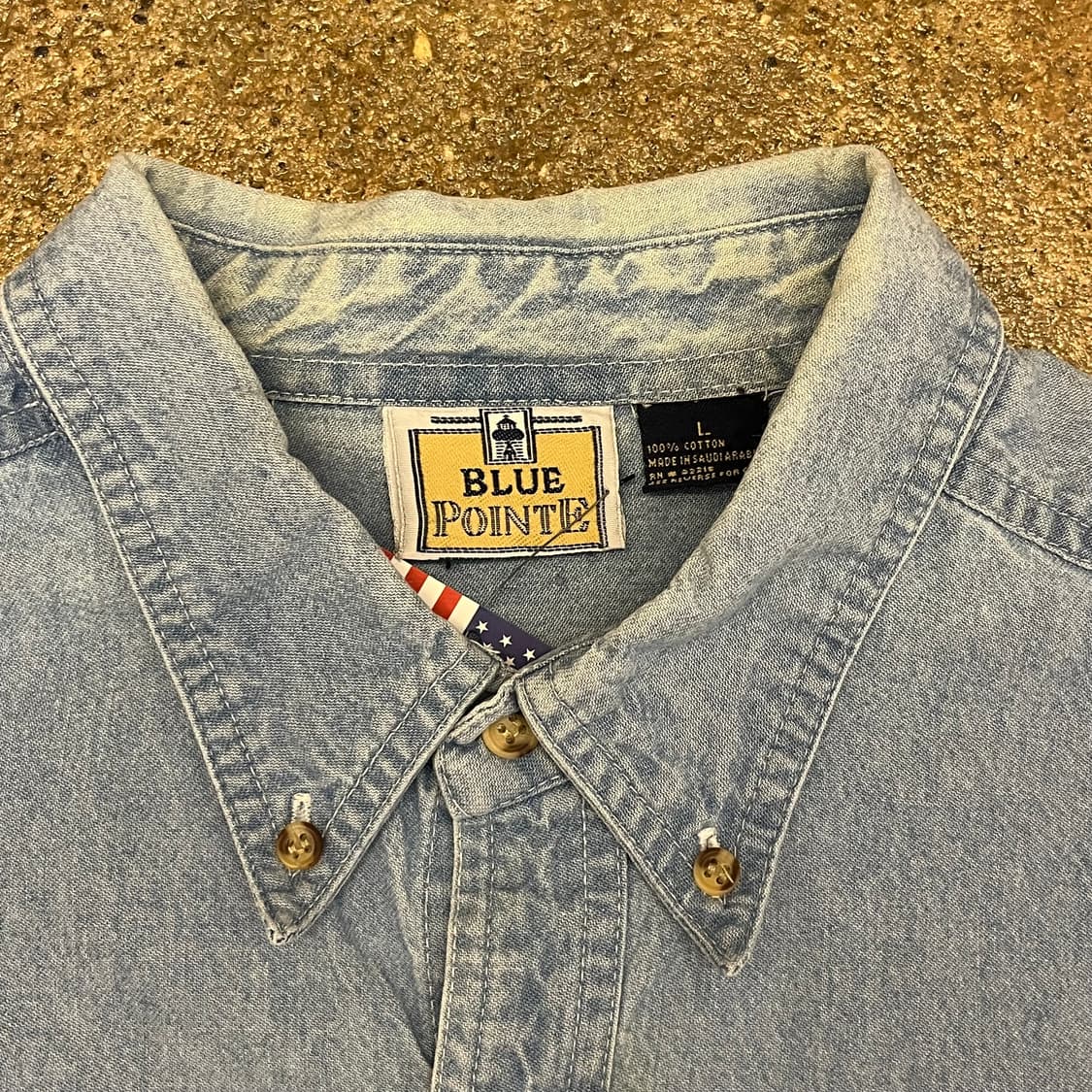 미국 빈티지 할리 데이비슨 데님 반팔 셔츠 상품이미지6