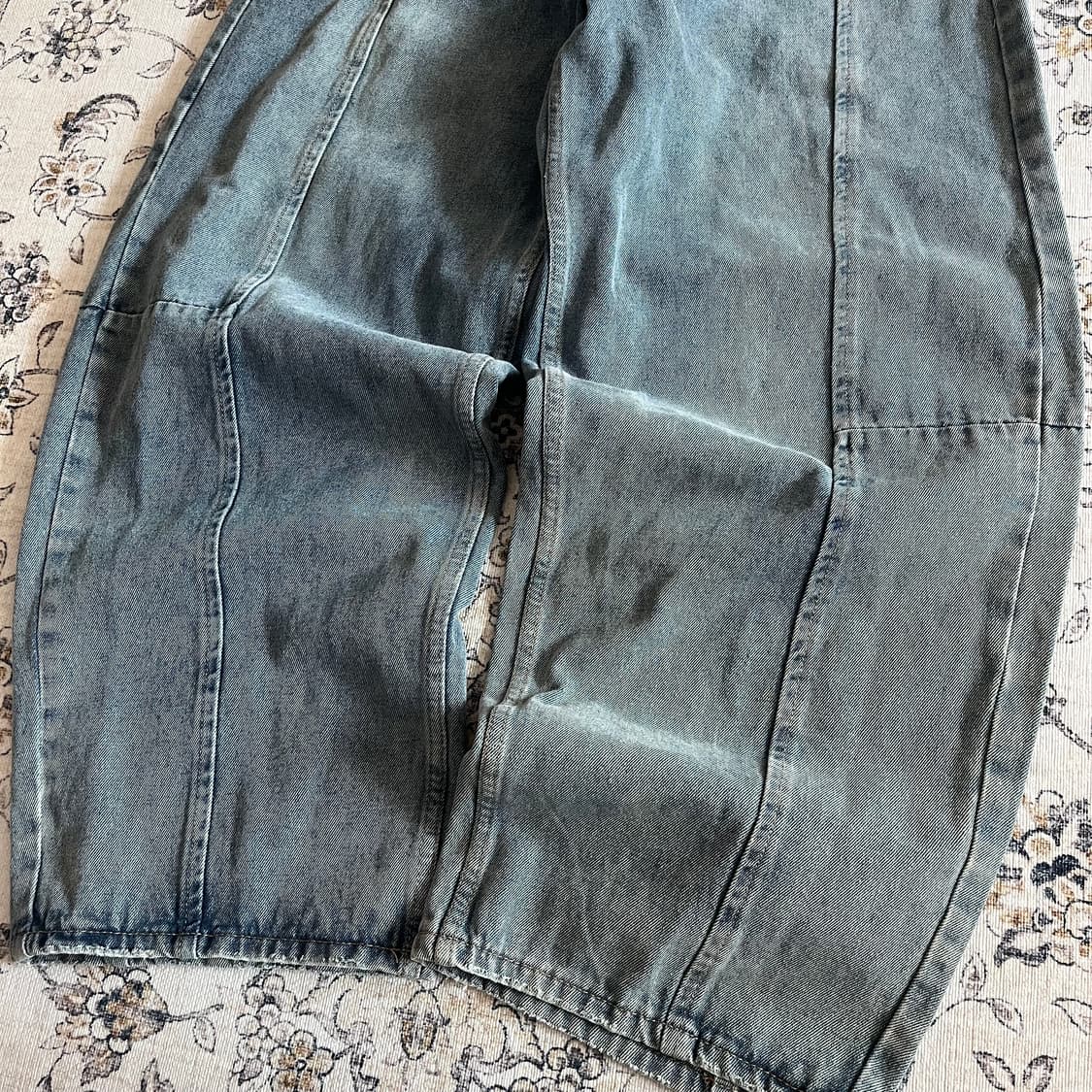 빈티지 절개 디테일 데님 벌룬팬츠 상품이미지4