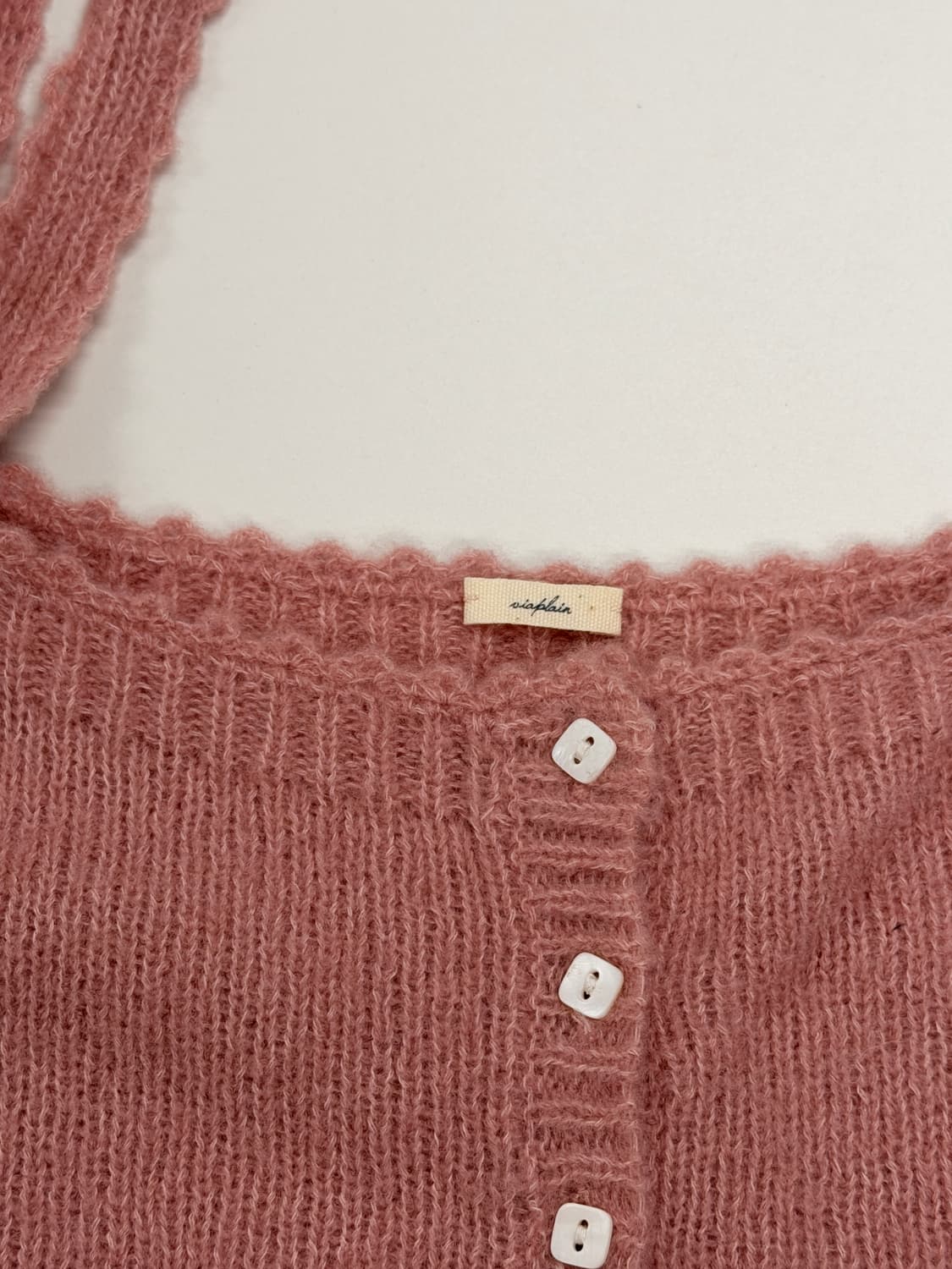비아플레인 viaplain 핑크 니트 뷔스티에 (새제품) 상품이미지3