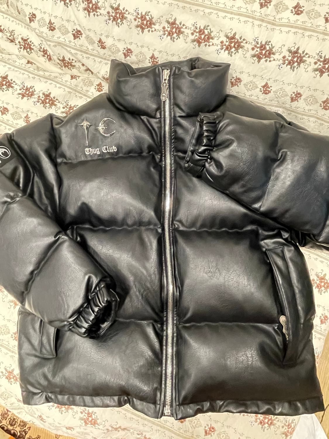 떠그클럽 레더패딩 블랙 2사이즈 상품이미지1