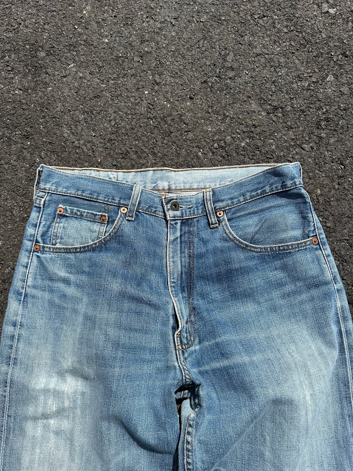 00‘s Levi’s 503 washed distressed denim  상품이미지5