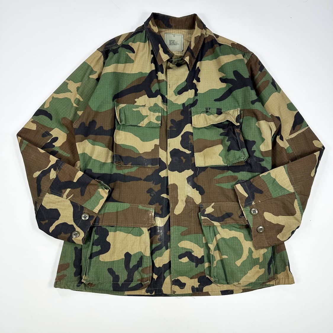 VTG 빈티지 BDU 밀리터리 카모 자켓 (실측 XL) 상품이미지2