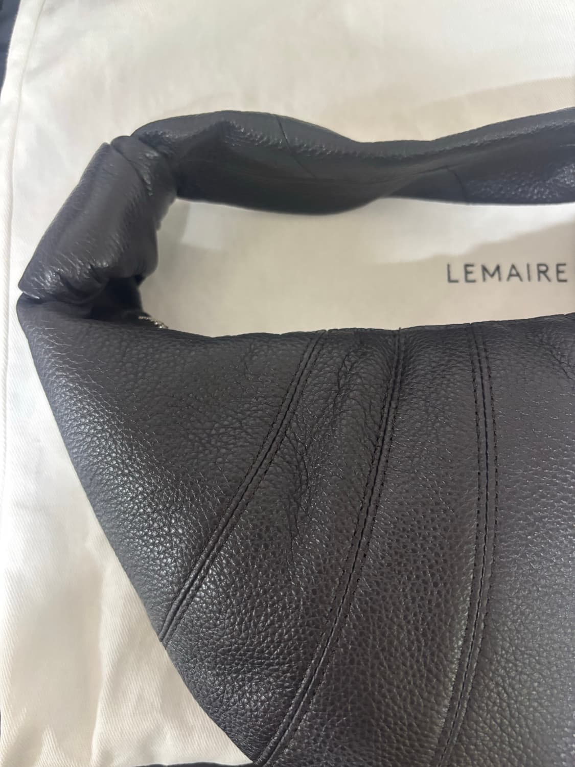 르메르 포춘백 미니 다크초코 (그레인레더) 정품 상품이미지8