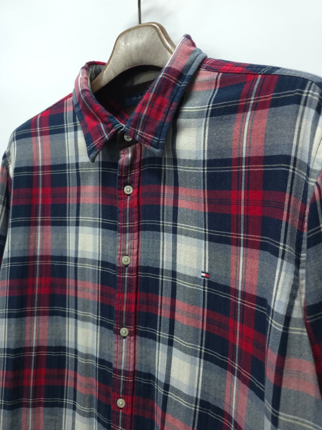 타미힐피거 두께감있는 코튼 이중 체크셔츠 ( 100~105 ) 상품이미지4