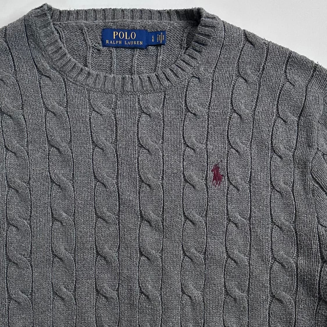폴로 랄프로렌 그레이 케이블 니트  상품이미지4