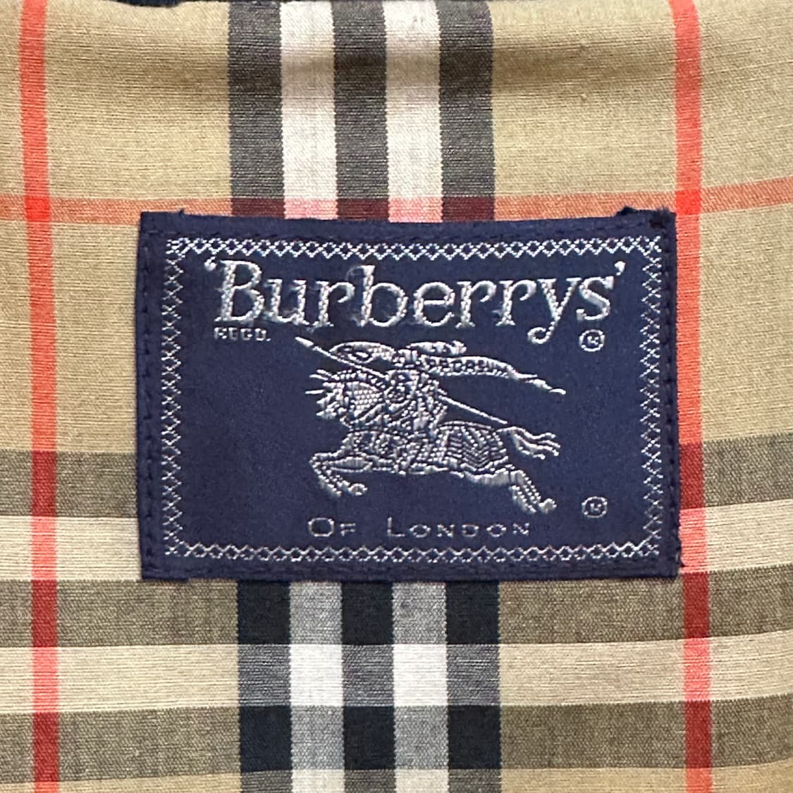 90‘s 버버리 Burberrys 월계수 자수 스윙톱 블루종 자켓 상품이미지7