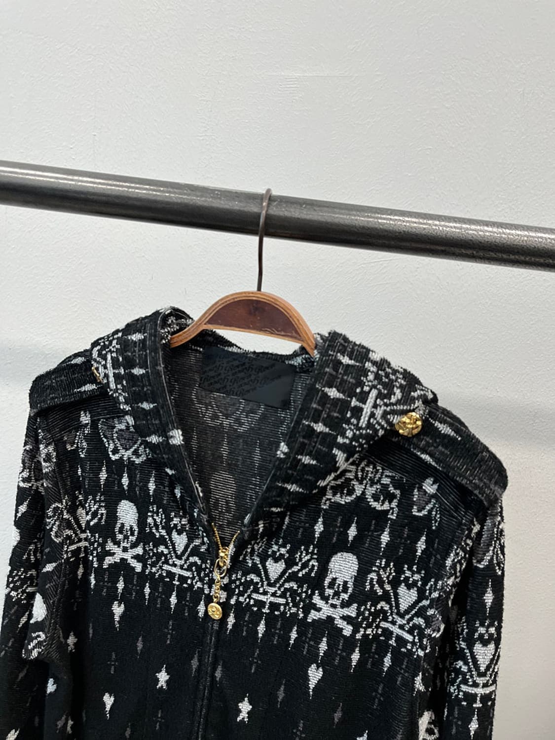 여) Roen 00s 벨벳 토끼 후드집업  상품이미지3