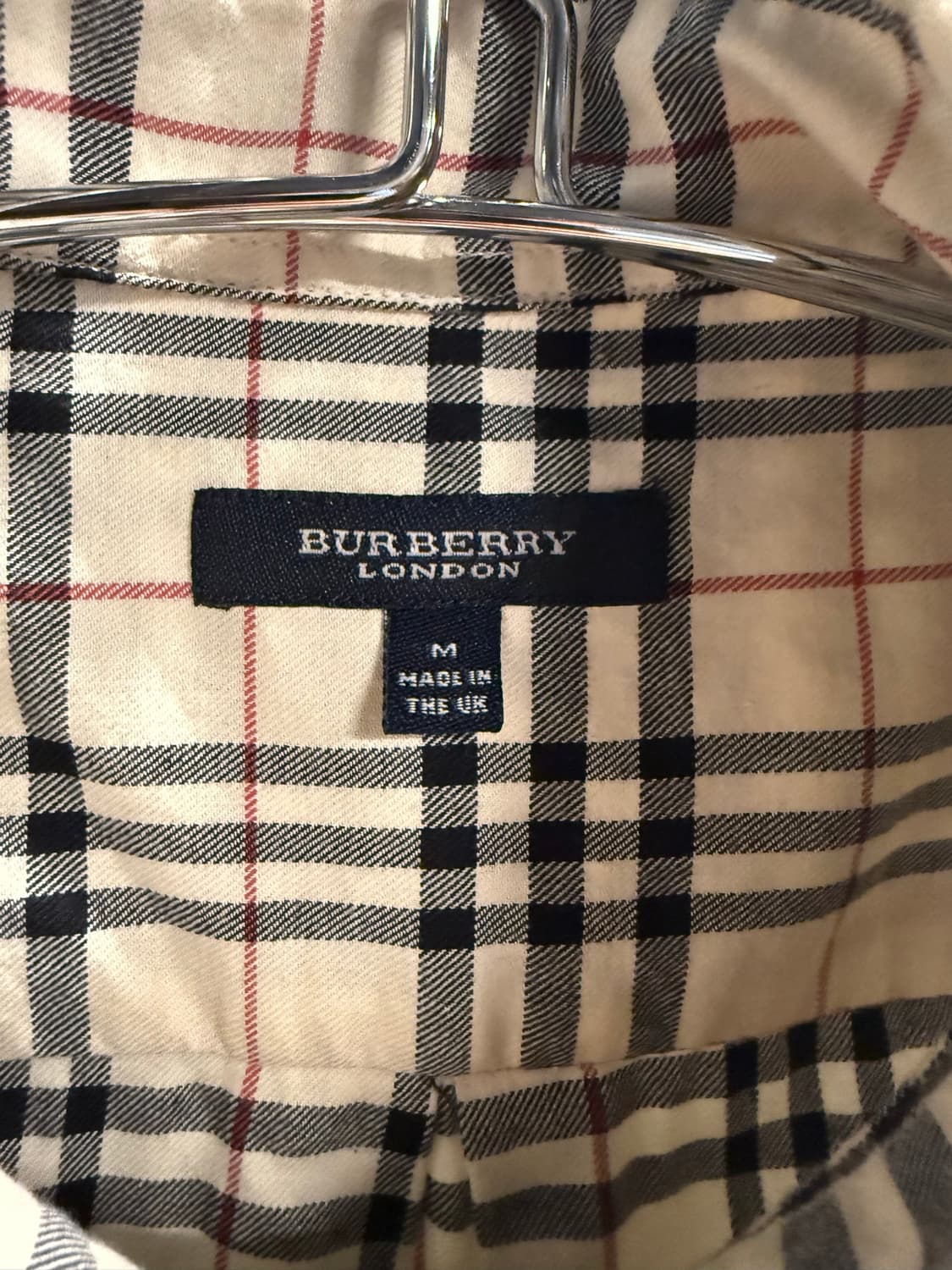M 버버리 BURBERRY 런던 노바체크 반팔 셔츠 베이지 상품이미지5