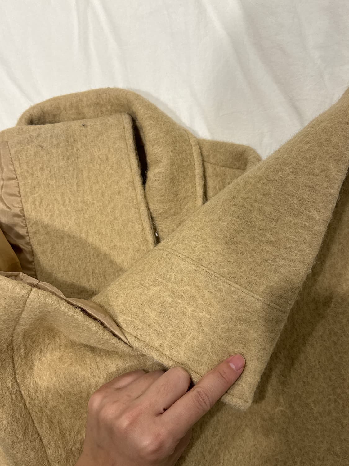 킨더살몬 alpaca jeanne half coat bone 상품이미지7