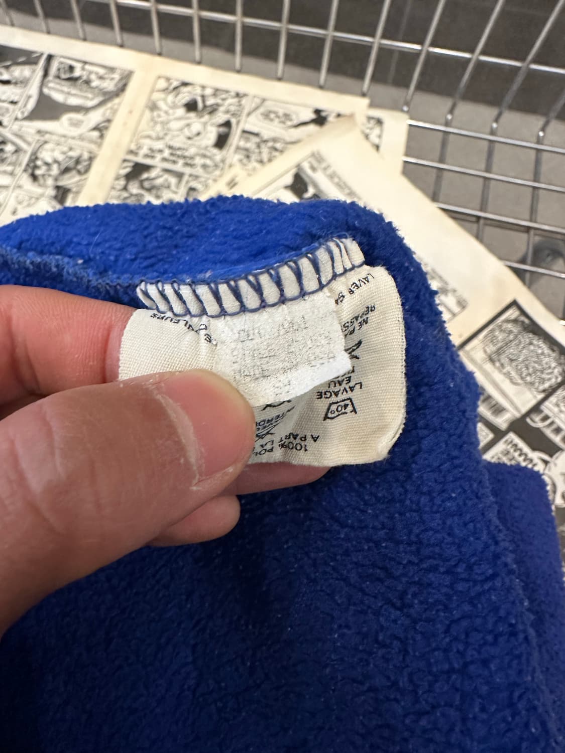 90‘s Patagonia blue pullover fleece wear 상품이미지10