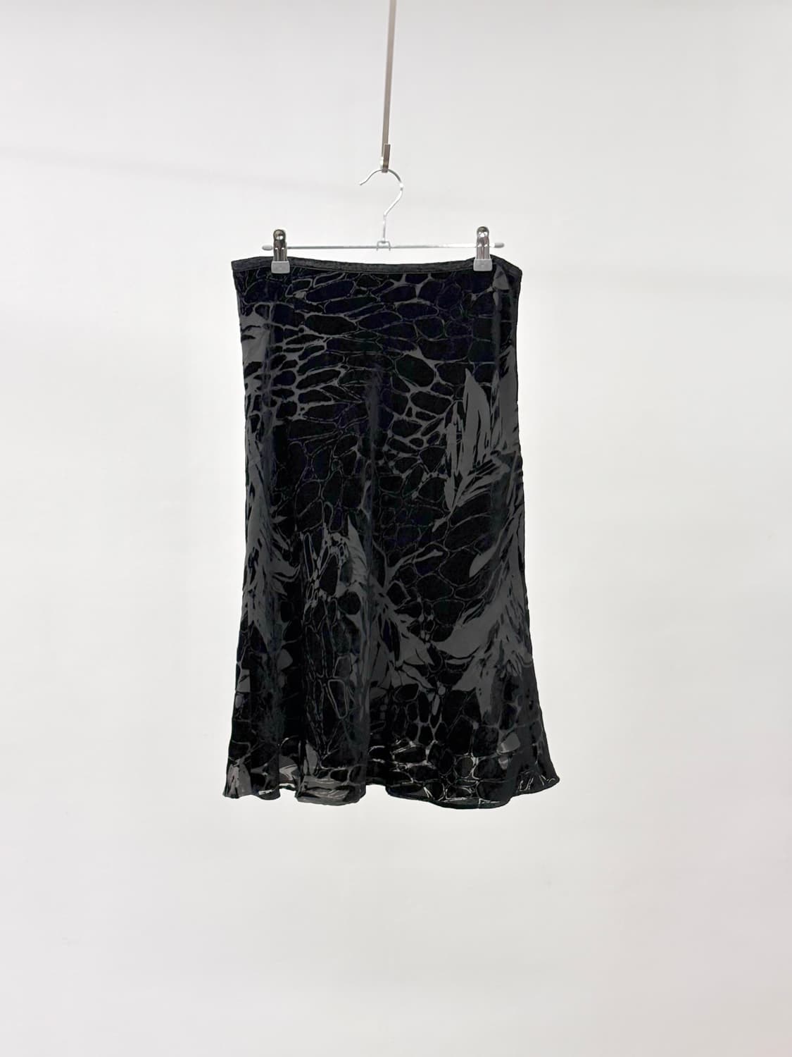 22 OCTOBRE 블랙 로우웨이스트 스커트 상품이미지1